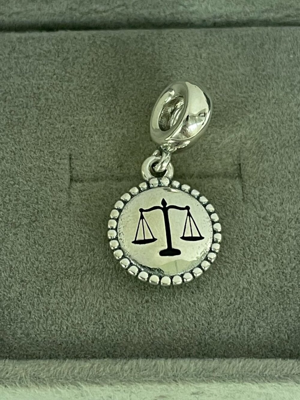 Pandora Law Justice Freedom Charm S925 Sterling Silver Jewelry with a gift box